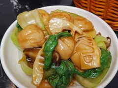 香菇油面筋青菜-蟹黄鱼面·锦园(定西路店)