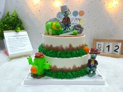 10+8双层乳脂奶油植物大战僵尸-Miss蜜思烘焙(城市广场店)