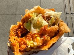 -小红车炸蛋葱油饼