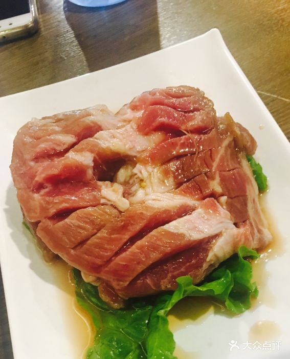 缘家·钟路炭烤(平凉店)调味猪排图片 - 第1张