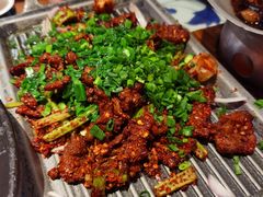 葱椒爆牛肉-绿茶餐厅(布吉万象汇店)