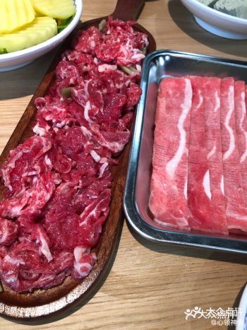 扬州奥邦大润发四楼的黔家婆·贵州酸汤鲜牛肉火锅