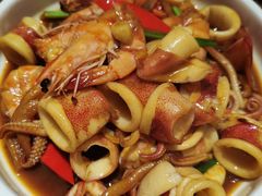 酱油水鲜鱿大虾-八闽饭店闽南小镇(铁西店)