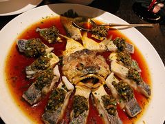 雪菜蒸舟山黄花鱼-甄御•海鲜新青岛菜(麦岛店)