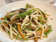 茭白炒现划鳝丝-玫瑰厅上海菜(兴国路店)