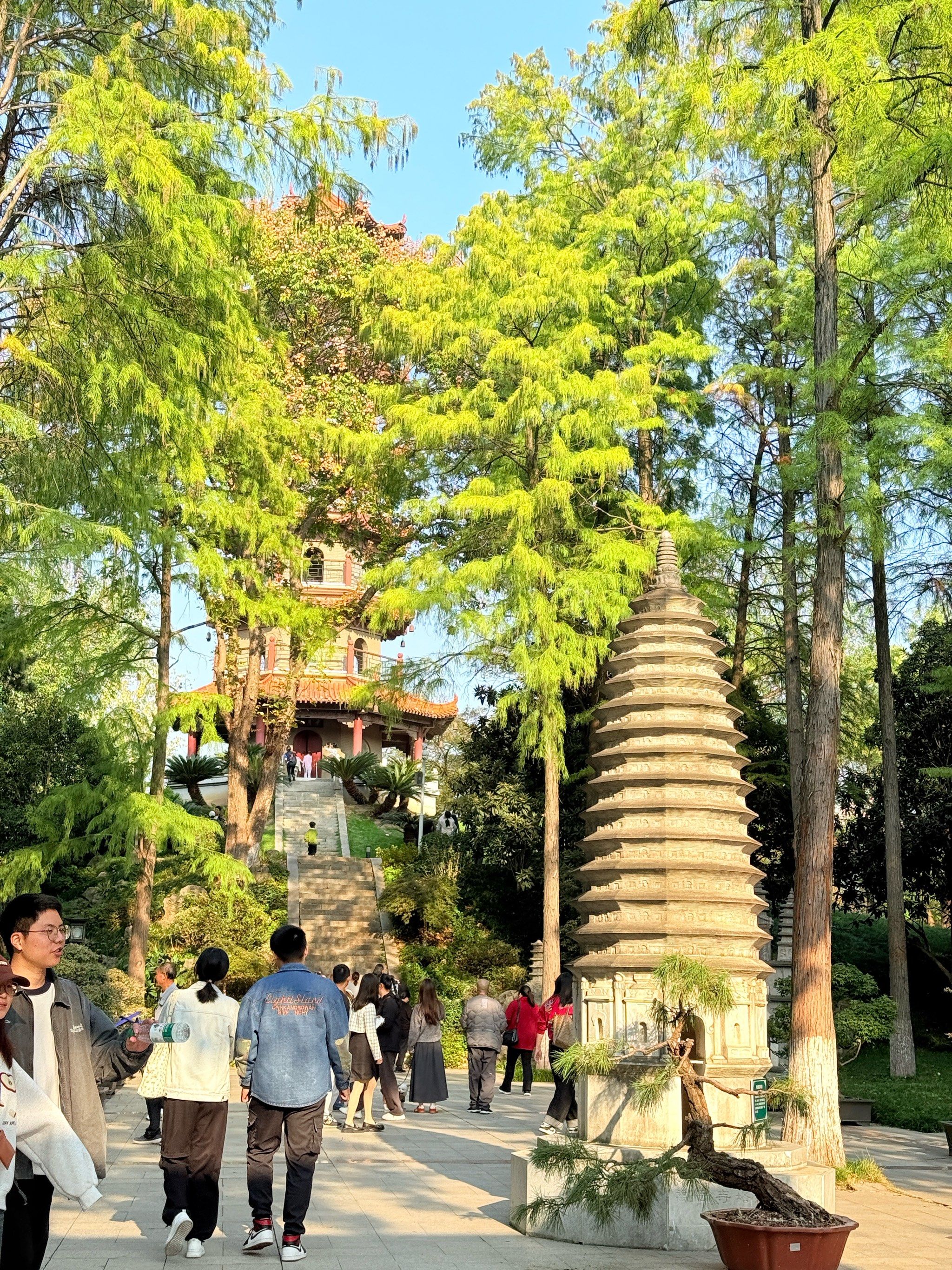周末解放公园的人真是多啊