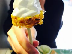 烤玉米冰淇淋-茶是一枝花泡茶店