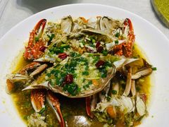 葱油梭子蟹-大家发海鲜城夜排档(华山中路店)