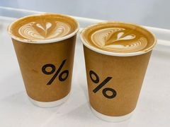 热咖啡拿铁-% Arabica阿拉比卡咖啡(前滩太古里店)