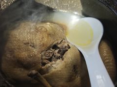 崂山泉水鸡-崂山水果园农家宴(泉水鸡店)