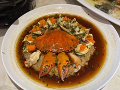 葱油蒸膏蟹-阿明小菜·海鲜·上海菜(梅陇华理店)