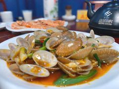 姜葱炒花甲-皓景海鲜·地标美食(双月湾店)