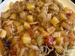 酸菜茄条扒莜面-紫泥369粗粮季(鼓楼店)