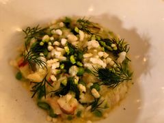 帝王蟹蟹肉烩饭配甜豆和莳萝-Jean Georges