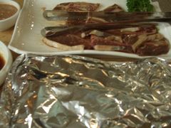 LA牛排、锡纸菌菇-一心烤肉(延安路店)