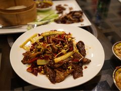 炝炒肥肠-重庆酒家
