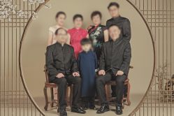 -时光纪亲子全家福照相馆(静安店母女写真父母纪念照)
