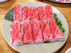 招牌生食蟹肉-东镇老火锅(长春路首店)