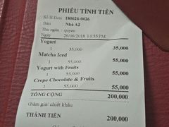 账单-Le Chalet Dalat