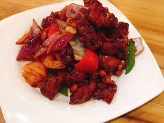 椒香虾仁爆鸡球-陈傻子餐厅(世纪都会店)