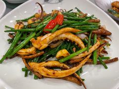野菌鱿鱼须炒韭菜花-六婶西关小厨(光塔路店)