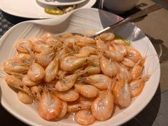 葱姜盐水海白虾-宁海安岚·南溪阁全日餐厅