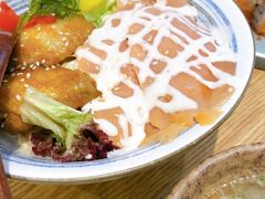 烟熏三文鱼鸡翅饭-林妈妈村·日式料理(宝山万达店)
