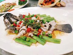 鲜花椒蒸桂花鱼-猪肉婆·德景轩