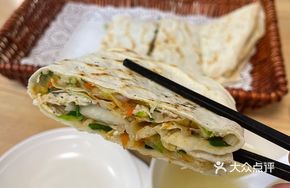 Chicken and Vegetable Pancake