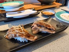 葱香和牛板腱寿司-万岁寿司(万国店)