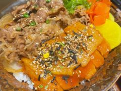 肥牛鸡腿双拼饭-林妈妈村·日式料理(宝山龙湖天街店)