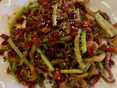 干煸鱿鱼须-大眼锅贴饺子(河西店)