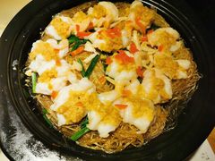 金银蒜蒸三宝粉丝虾-绿茶餐厅(西单老佛爷店)