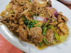 葱香猪杂煲-天强农家菜馆