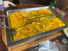 -东来菜馆•手抓海鲜家常菜•海鲜锅贴(鸽子窝店)
