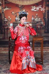 -后宫·古装汉服京剧儿童亲子全家福摄影