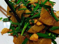 韭菜炒土豆-侯家庄阿才有品私房菜馆