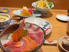 三色海鲜盖饭-大岛日本料理铁板烧(南通大饭店)
