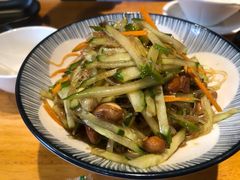 凉拌素三丝-小金鬼·煎饺·鸽子汤