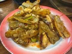 葱姜炒蛏子-老姑砂锅·烧烤天津菜(体北道店)