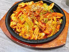 辣炒鱿鱼-全州豆芽汤饭