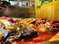 重庆豆花烤鱼-探鱼·鲜青椒爽麻烤鱼(银泰城店)