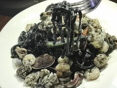 海鲜墨鱼汁意面-五合院·整点烤肉