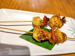 串烤菠萝口蘑-云海肴·汽锅鸡·云南菜(天山百盛优客店)