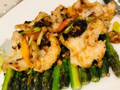 鸡纵菌爆炒石斑鱼球-伯衡55·吉品轩(乌鲁木齐南路店)