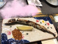 烤秋刀鱼-秋葵田创意料理(广安摩尔春天百货店)