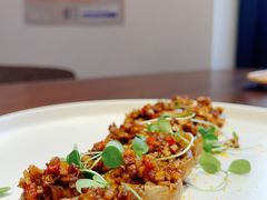 香煎口蘑配素肉碎-素心小筑(后沙裕镇店)