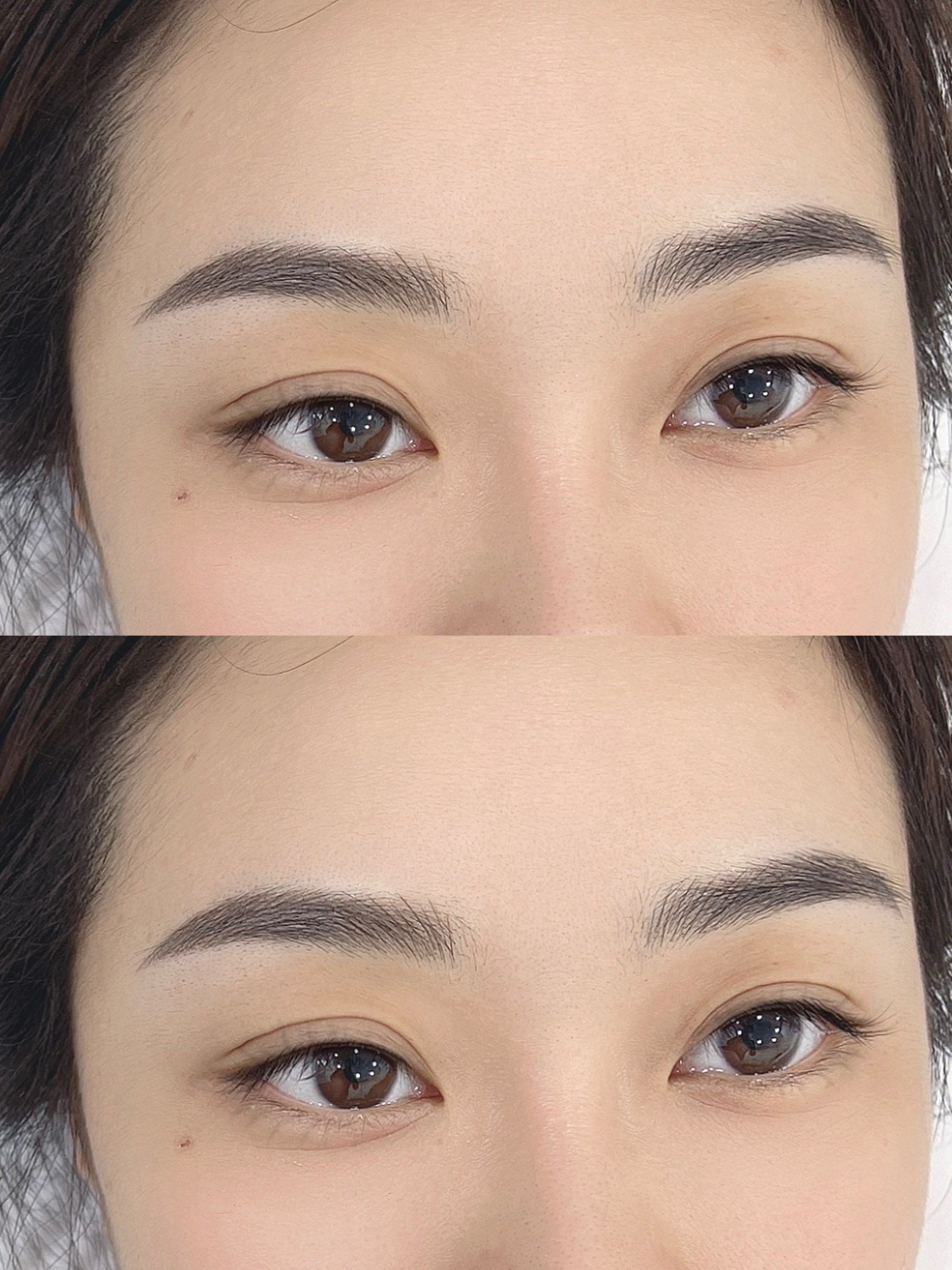 认真的选择后就有纹出好看效果的纹眉