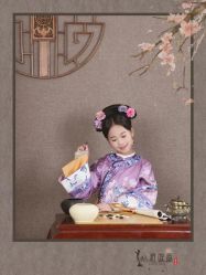 -后宫·古装汉服京剧儿童亲子全家福摄影