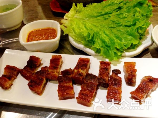 权金城韩国烧烤烤五花包菜图片-北京韩国料理-大众点评网